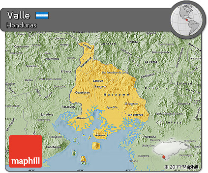 Savanna Style Map of Valle