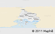 Classic Style Panoramic Map of Valle, single color outside