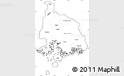 Blank Simple Map of Valle, cropped outside