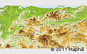Physical 3D Map of Yoro