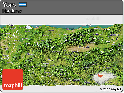 Satellite 3D Map of Yoro