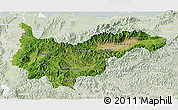 Satellite 3D Map of Yoro, lighten