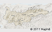Shaded Relief 3D Map of Yoro, lighten