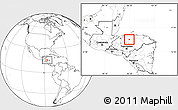 Blank Location Map of Arenal