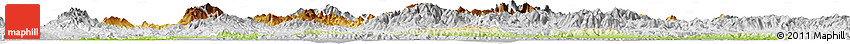 Physical Horizon Map of Yoro, lighten, desaturated