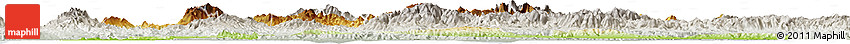 Physical Horizon Map of Yoro, lighten, semi-desaturated
