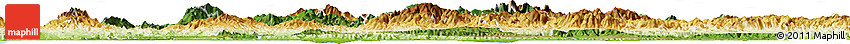 Satellite Horizon Map of Yoro, physical outside
