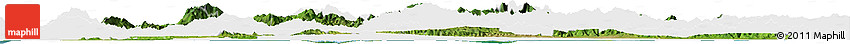 Satellite Horizon Map of Yoro, single color outside