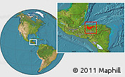 Satellite Location Map of Yoro