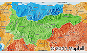 Political Shades Map of Yoro