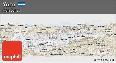 Classic Style Panoramic Map of Yoro
