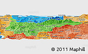 Political Shades Panoramic Map of Yoro