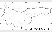 Blank Simple Map of Yoro, cropped outside, no labels