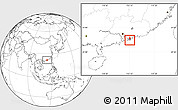 Blank Location Map of Eastern, within the entire country