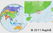 Political Location Map of Eastern