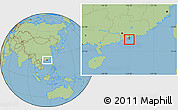 Savanna Style Location Map of Eastern