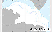 Gray Simple Map of Eastern