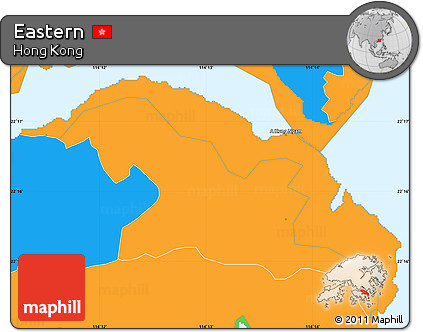 Political Simple Map of Eastern
