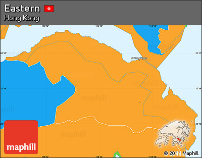 Political Simple Map of Eastern