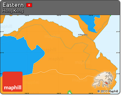 Political Simple Map of Eastern