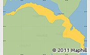 Savanna Style Simple Map of Eastern, single color outside