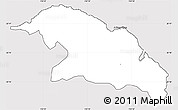 Silver Style Simple Map of Eastern, cropped outside