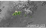 Satellite 3D Map of Islands, desaturated