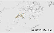 Shaded Relief 3D Map of Islands, lighten, desaturated