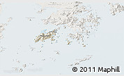 Shaded Relief 3D Map of Islands, lighten