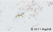 Shaded Relief 3D Map of Islands, lighten, semi-desaturated