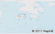 Shaded Relief 3D Map of Islands, single color outside