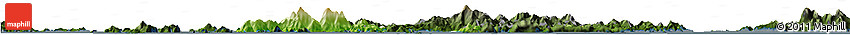 Physical Horizon Map of Islands, darken