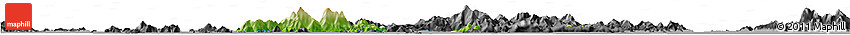 Physical Horizon Map of Islands, darken, desaturated