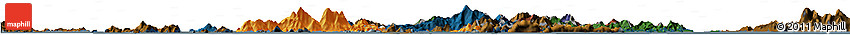 Political Horizon Map of Islands, darken