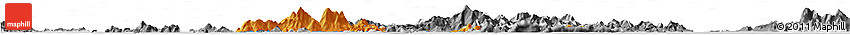 Political Horizon Map of Islands, desaturated