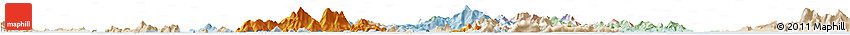 Political Horizon Map of Islands, lighten