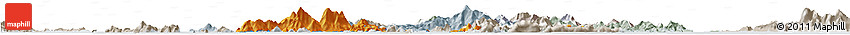 Political Horizon Map of Islands, lighten, semi-desaturated