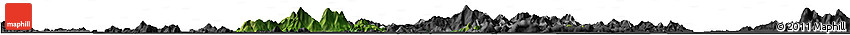 Satellite Horizon Map of Islands, darken, desaturated