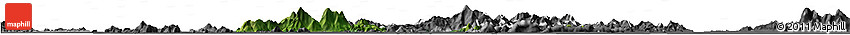 Satellite Horizon Map of Islands, desaturated