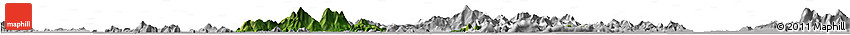Satellite Horizon Map of Islands, lighten, desaturated