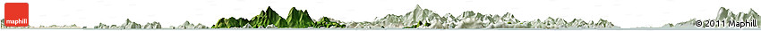 Satellite Horizon Map of Islands, lighten