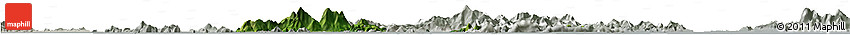 Satellite Horizon Map of Islands, lighten, semi-desaturated