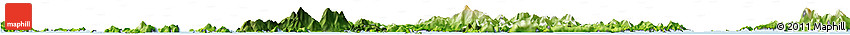 Satellite Horizon Map of Islands, physical outside