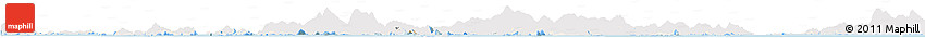 Shaded Relief Horizon Map of Islands, single color outside