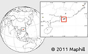Blank Location Map of Islands, highlighted country