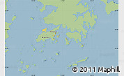 Savanna Style Map of Islands, single color outside