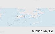 Silver Style Panoramic Map of Islands, single color outside