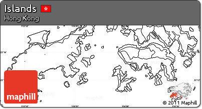 Blank Simple Map of Islands, no labels