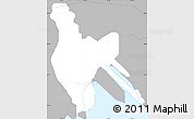 Gray Simple Map of Kowloon City