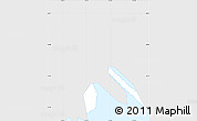 Silver Style Simple Map of Kowloon City, single color outside